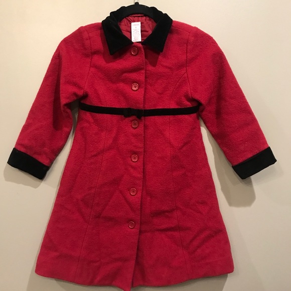 Super cute red Gymboree wool coat! - Picture 1 of 2